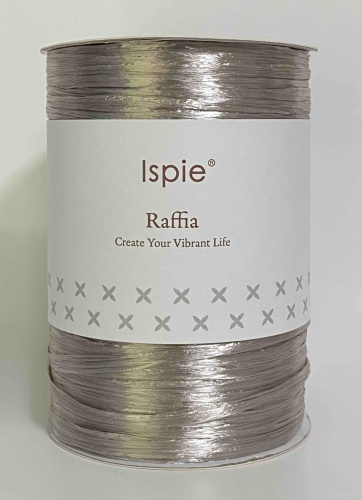 Бобина Рафия ISPIE Beige Gray(бежево-серый) 250 м 125 г