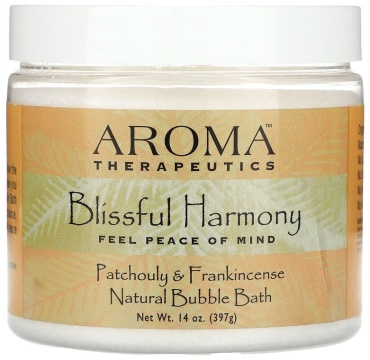 Abra Therapeutics Натуральная пена для ванн, Blissful Harmony, пачули и ладан, 397 г пена для ванны 397 мл