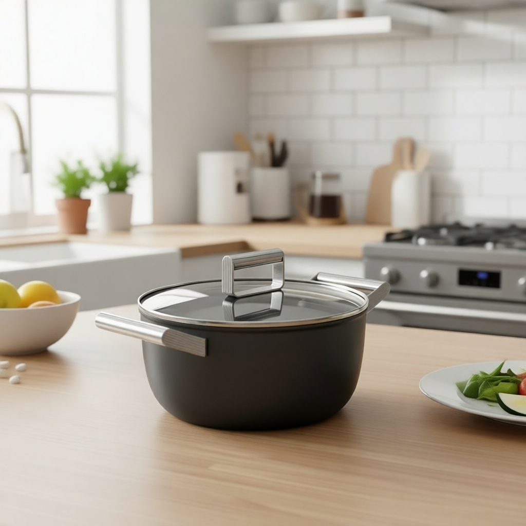 Кастрюля 4.6 л, Smeg CKFC2411BLM алюминий