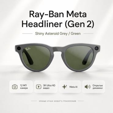 Смарт-очки Meta Headliner (Gen 2) серый