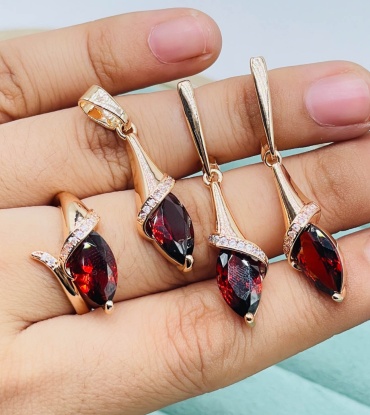 LuA brand медицинская сталь, аметист