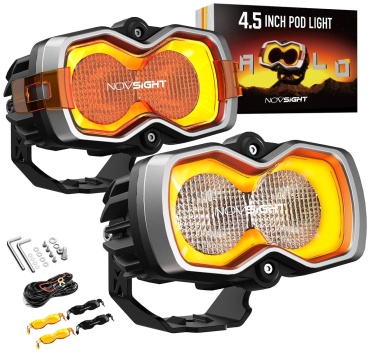 NOVSIGHT светодиодная фара A500-WL8PRO-2 (Flood light) 80 Вт овальная