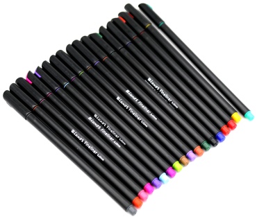 Ручка линер LUXOR Fineliner 18300/18ACT 18 шт, 0.45 мм, цвет чернил мультиколор