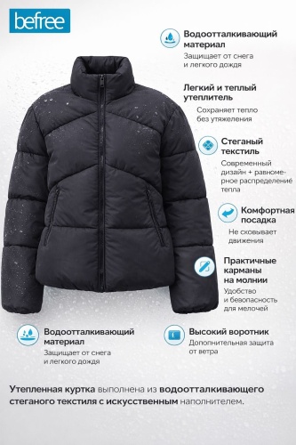 Пуховик BEFRIN черный