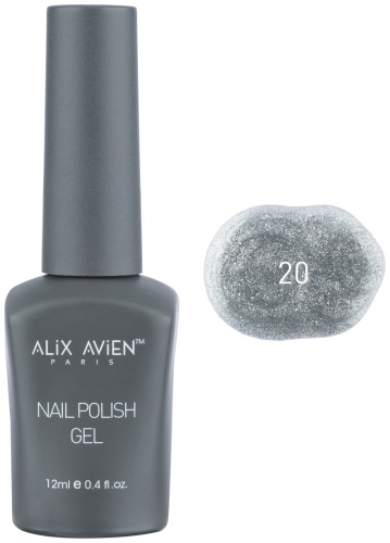 Alix Avien лак Gel Polish 108 черный 12 мл
