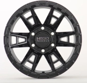 Negu NO 10 8.5x17/6x139.7 D110 ET0 4 диска черный
