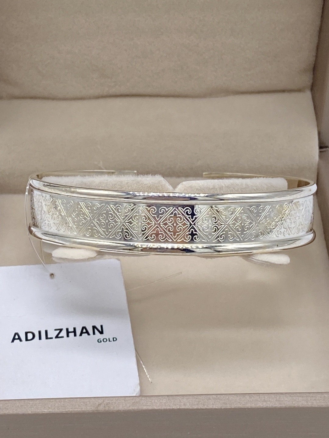 ADILZHAN GOLD sil00588 длина 18 см, вес 18.73 г серебро, плетение обод