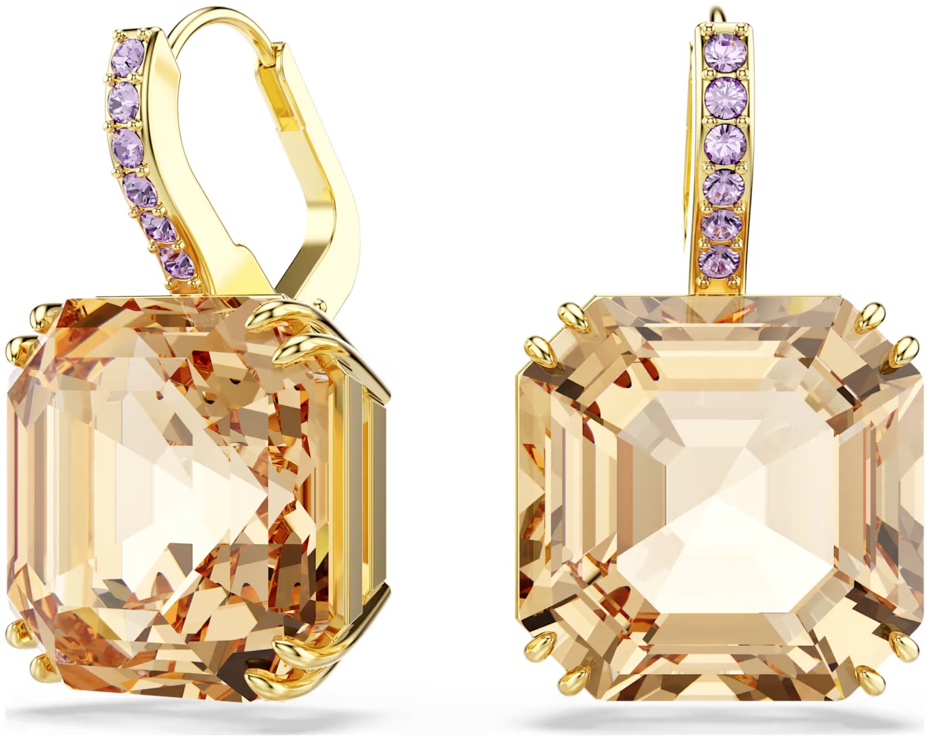 Серьги Swarovski бижутерный сплав, кристаллы Swarovski
