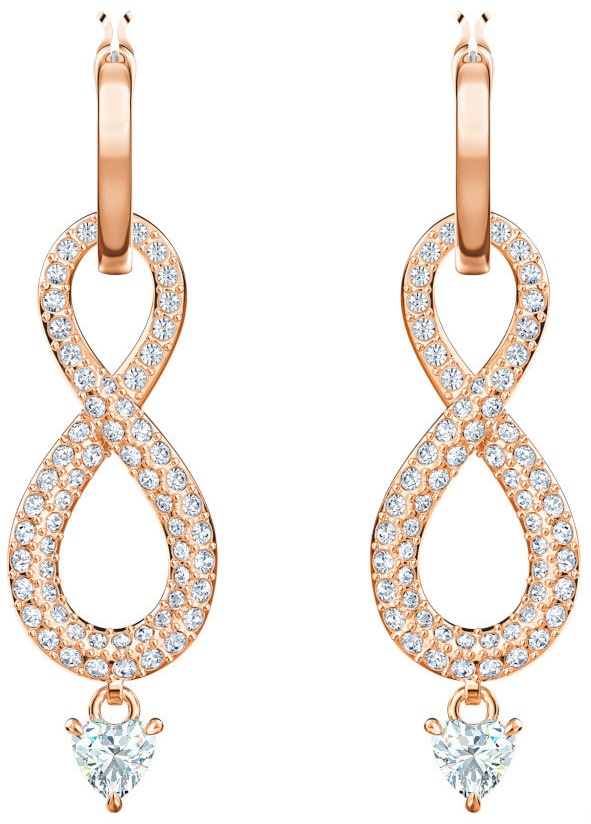 Серьги Swarovski ювелирный сплав, кристаллы Swarovski
