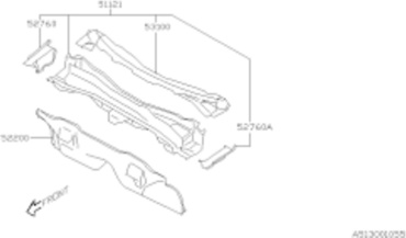 Subaru панель кузова передняя для Subaru Impreza 2002-2007