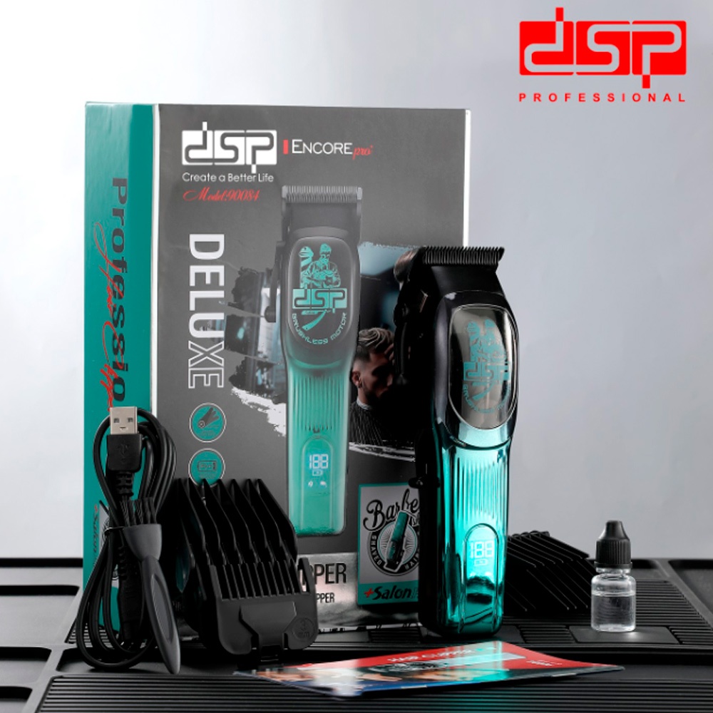 DSP машинка для стрижки 090084 бирюзовый, черный