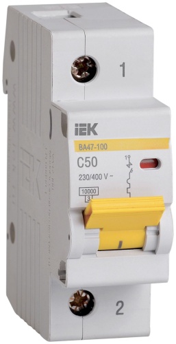 IEK автоматический выключатель 1P 50 A, 10 кА, 400 В