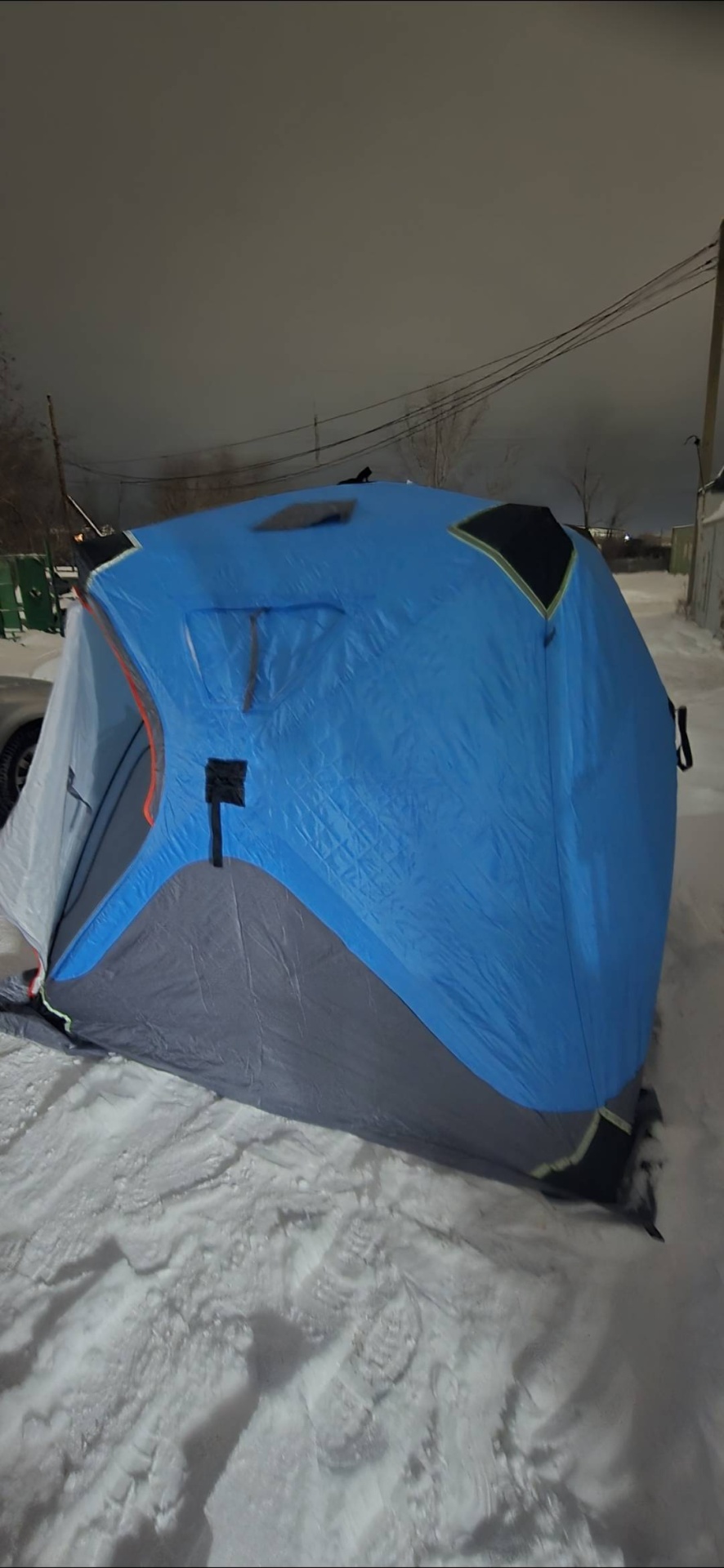 Походная баня Camper 200х200.3-слоя синий