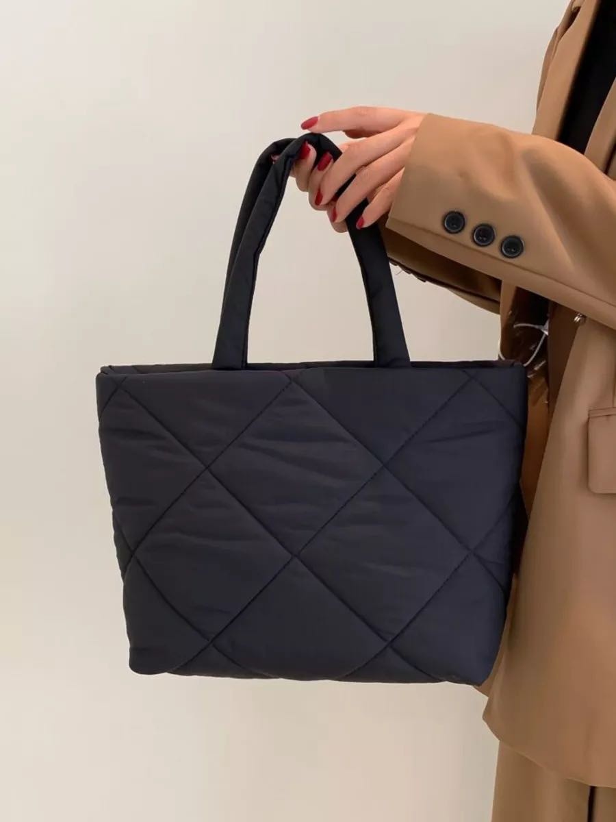 Сумка шоппер Aila_store полиэстер черный