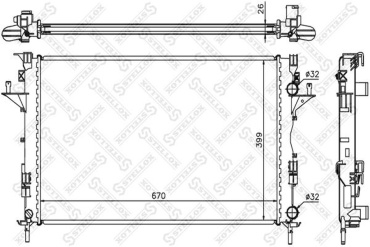 Stellox радиатор АКПП 10-25357-SX