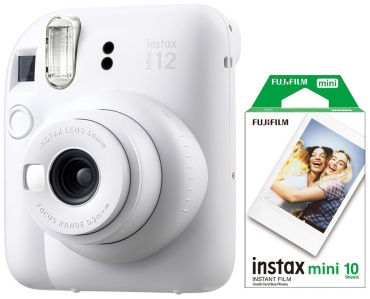 Fujifilm Instax Mini 12 белый + Instax Mini Instant Film 10 шт