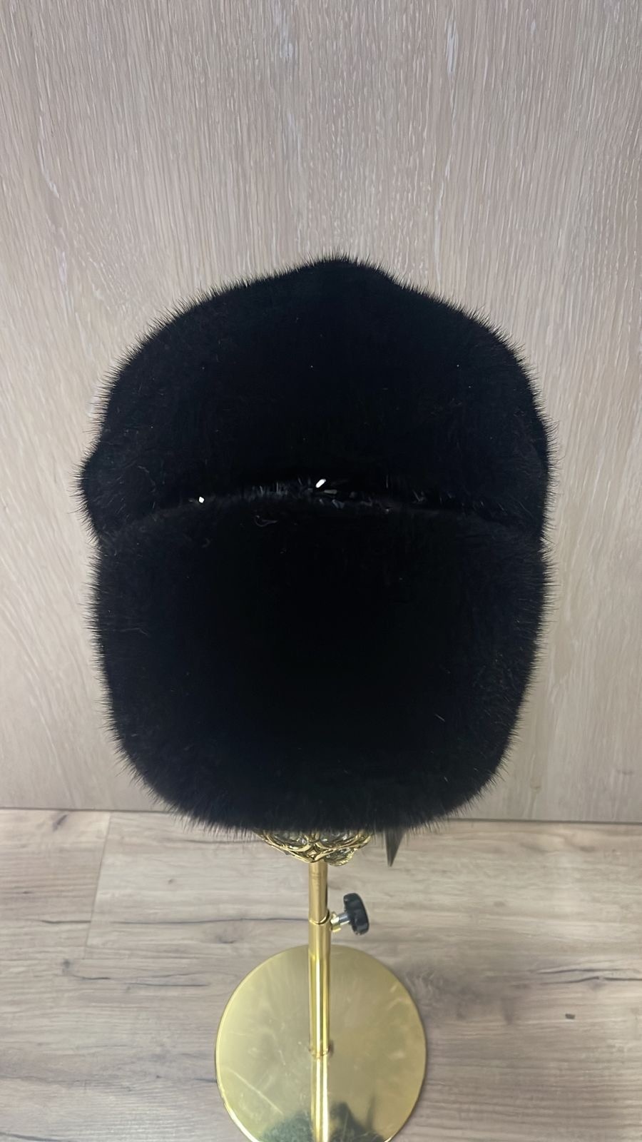 Шапка SemiFur размер 58, 59, 60, 61, черный