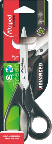 Ножницы канцелярские Maped 498110, 18 см, черный