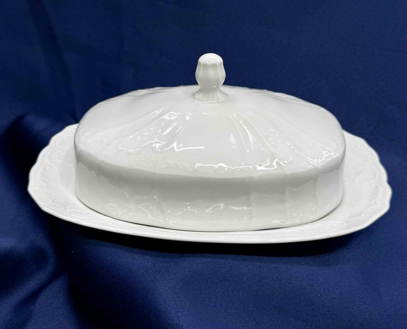 Bernadette масленка butter dish Bernadotte овальная 1 шт, фарфор