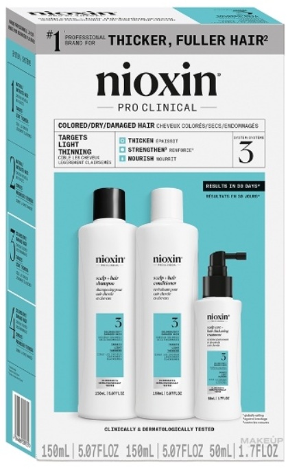 Nioxin System Kit 3 набор по уходу за волосами для женщин