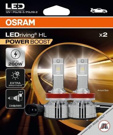 Osram 64211DWPB-2HB светодиодная H9, H11, 2 шт