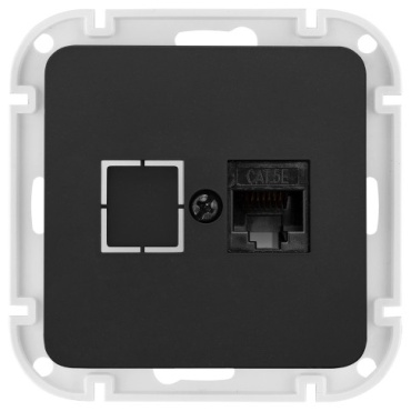 Компьютерная розетка (RJ45) Bylectrica РК 18-6511, карбон