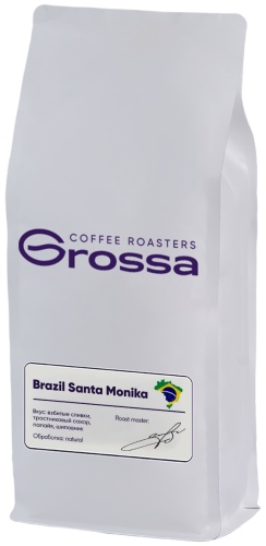 Кофе Grossa Brazil Santa-Monika зерновой 1000 г