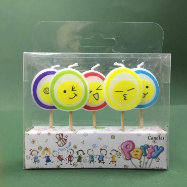 Свеча Happy birthday фигурная, 5 шт 5 см