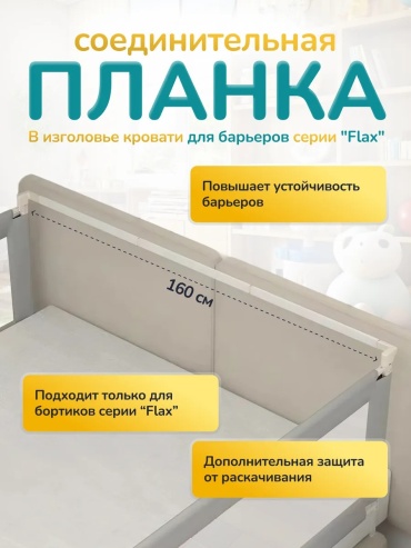 Бортик защитный Safely & Soft, 160x25 см, 1 шт, белый