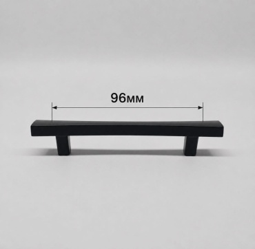 Ручка-скоба Ручка мебельный 96мм, металл, 10 мм, черный
