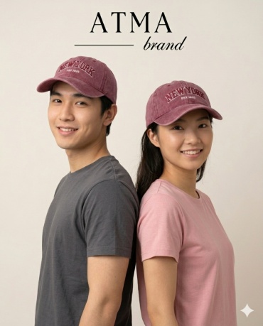 Кепка ATMA brand размер универсальный, бордовый