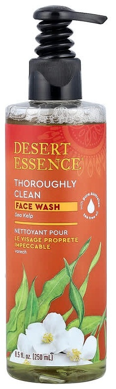 DESERT ESSENCE Очищающий гель для умывания, тщательная очистка, морские водоросли, 8,5 ж. унц. (250 мл) гель 250 мл
