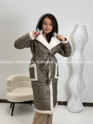 Зимняя куртка ТОН САРАЙЫ бежевый