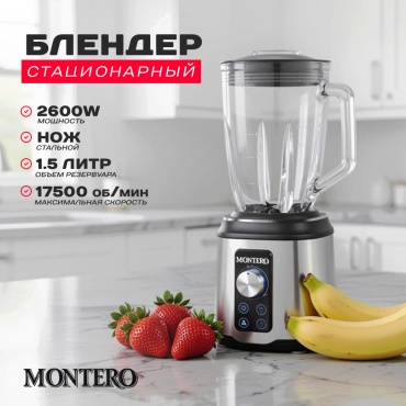 Блендер стационарный MONTERO PRO K10 серый