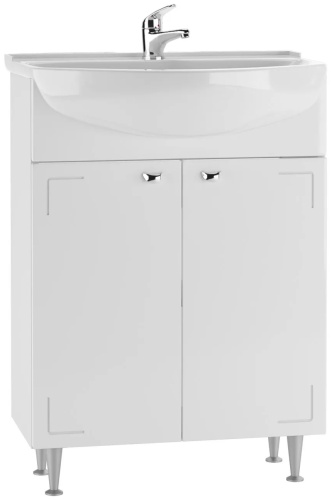 Тумба с раковиной Домино DA1025T, 62x86x45 см, белый