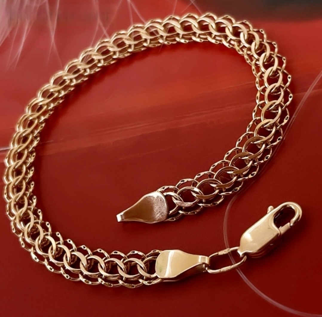 Aishen Gold 101202 длина 19 см, вес 2.02 г золото, плетение питон
