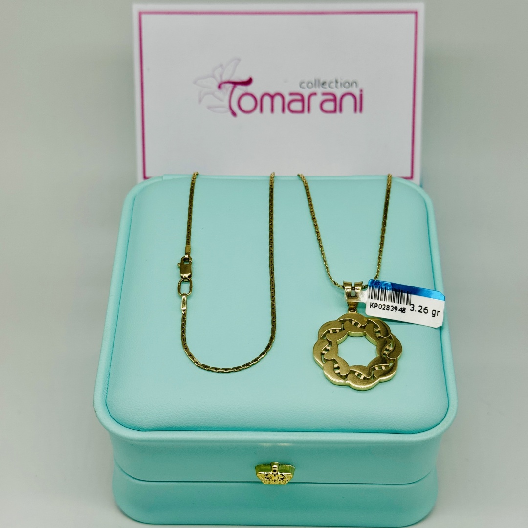 Колье Tomarani collection TC_Банан_КругБ_55_2 длина 55 см вес 6.96 г золото, без вставок