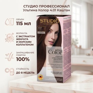 STUDIO PROFESSIONAL Ultima Color 4.01 крем-краска 115 мл