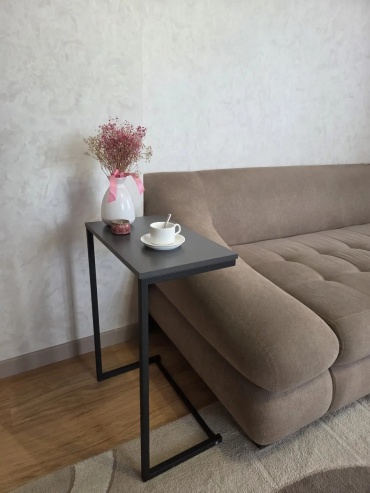 Журнальный столик Лофт; Минимализм; Современный, 30х51x70 см, черный
