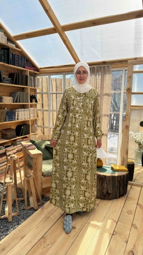 Повседневное платье Hidjab style зеленый, салатовый