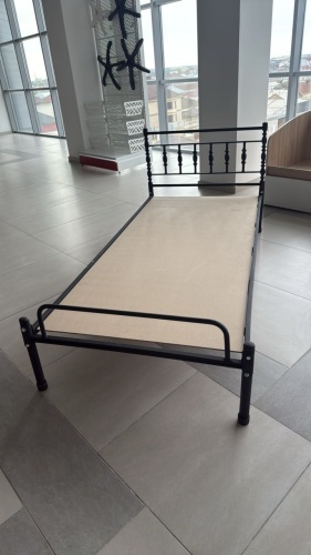 Кровать ZETA 950771 односпальная, 90x200 см (без матраса, без подъёмного механизма) черный