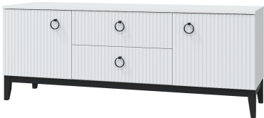 ТВ-тумба напольная DOMA ТВ-ТУМБА S-150-МДФ, 150x57x44 см, белый
