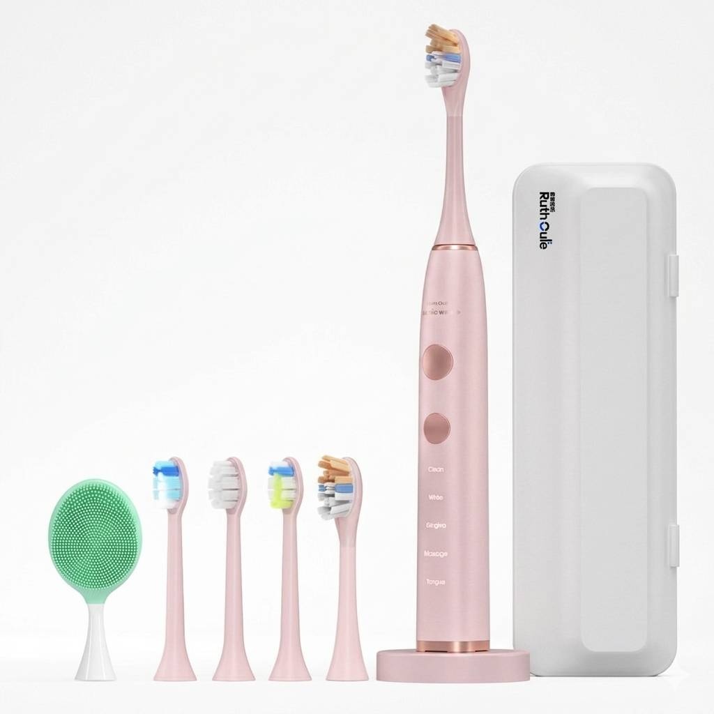 Sonic Wave Electric toothbrush Premium розовый цвет зубная щетка средняя 5 шт