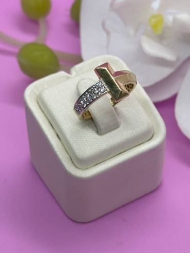 SAR JEWELRY tohsa-1058_20 размер 20 вес 3.404 г золото, фианит