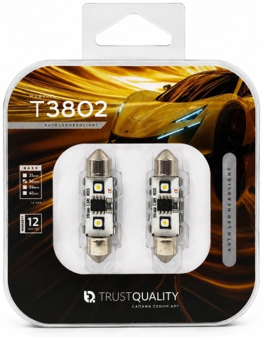 Светодиодная лампа TQ T3802 C5W (36mm) LED 12-24V CAN-BUS
