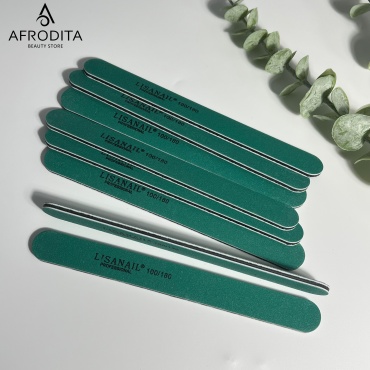 Lisanail маникюрная пилка 100/180 грит 50 шт