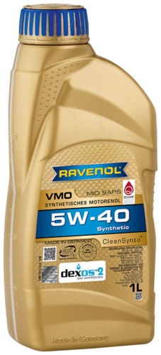 Синтетическое RAVENOL Моторное масло RAVENOL VMO 5W-40 5W-40 1 л