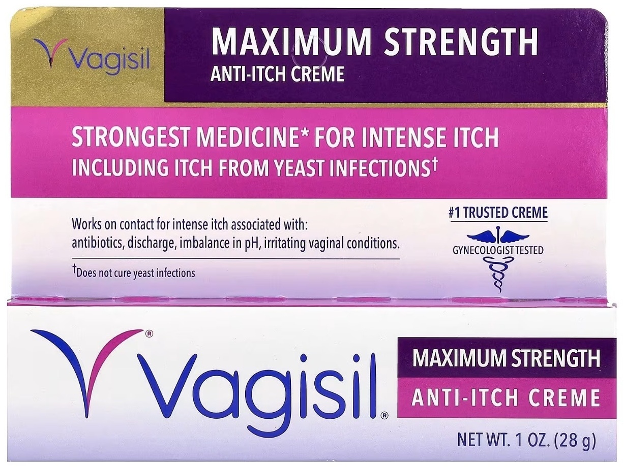 Vagisil Крем против зуда, максимальная сила действия, 28 г крем для тела 28 г