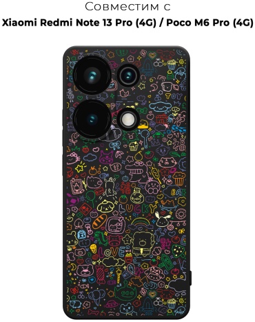 Чехол для POCO Redmi Note 13 Pro, Poco M6 Pro рисунок