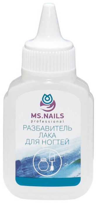 MS.NAILS Разбавитель лака для ногтей разбавитель 40 мл